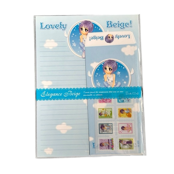 Vintage Sunflower Fancy Elegance Beige Letter Set Y2K Korean Stationary Kawaii - Picture 2 of 6